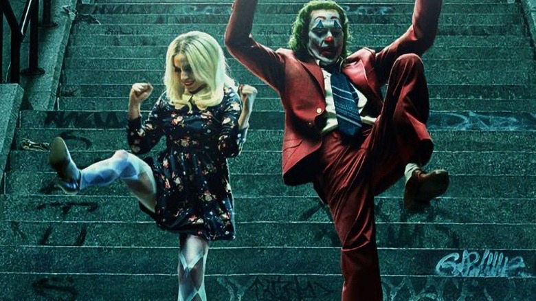 Joaquin Phoenix and Lady Gaga in a poster for Joker: Folie à Deux