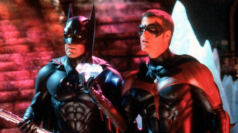 Batman and Robin preparing for battle in Batman & Robin (1997)