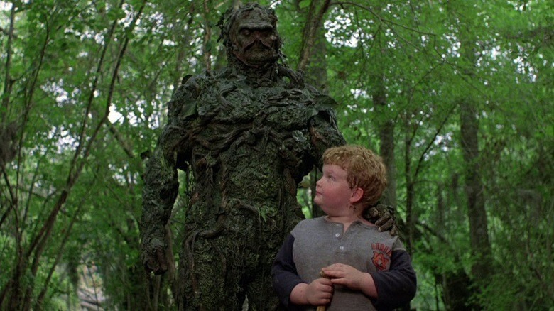 Swamp Thing and a young fat friend