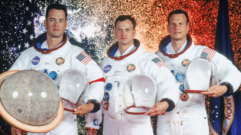 The cast of Apollo 13 in space suits