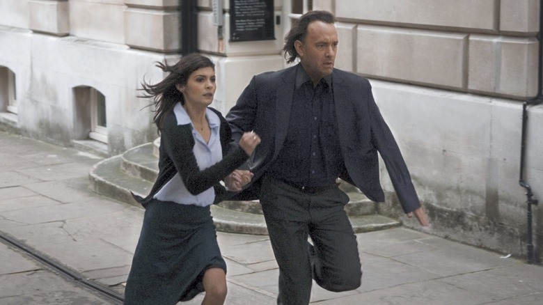 Audrey Tautou and Tom Hanks in "The Da Vinci Code" 