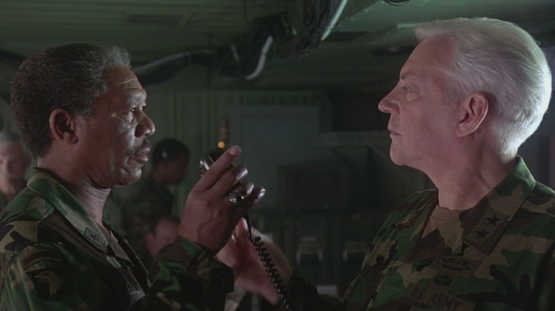 Morgan Freeman Donald Sutherland military uniforms