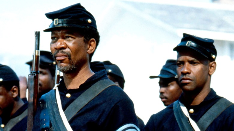 Morgan Freeman Denzel Washington Stand Uniform