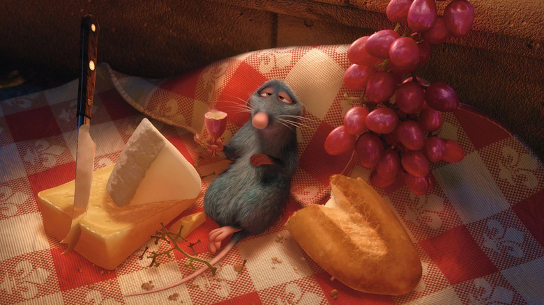 Food is a crucial part of the story in "Ratatouille"