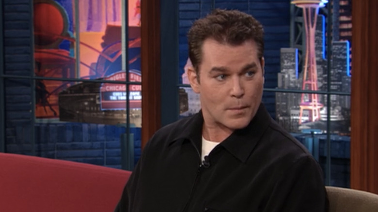 Liotta during a spoof appearance on Jay Leno on "Just Shoot Me"