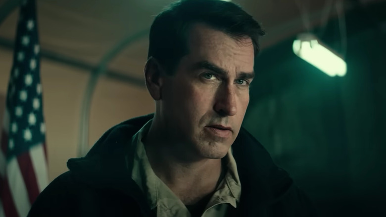 Rob Riggle playing his own former commanding officer in 12 Strong