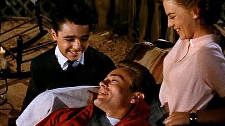 Sal Mineo, James Dean, Natalie Wood in Rebel Without a Cause