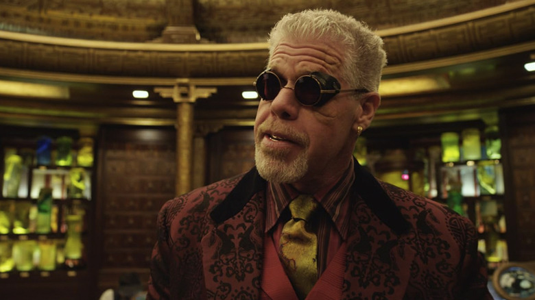 Ron Perlman looks bemused as Hannibal Chau in Pacific Rim