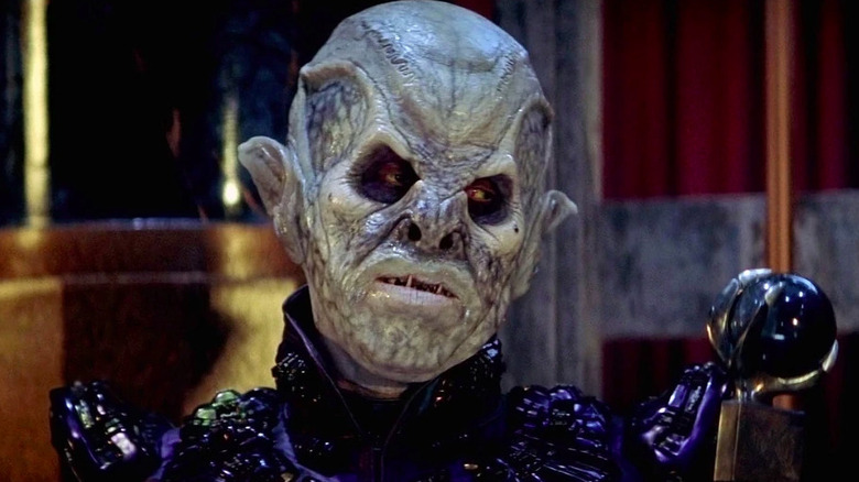 Ron Perlman under loads of makeup as the Reman Viceroy in Star Trek Nemesis