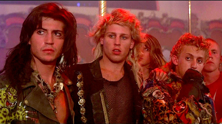 Billy Wirth, Brooke McCarter, and Alex Winter look cool in The Lost Boys