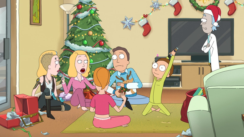 The Smith family in Rick and Morty