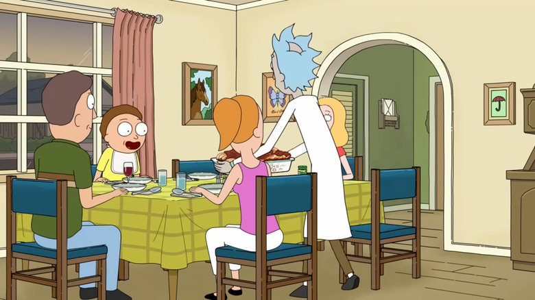 Rick and Morty, the whole smith family