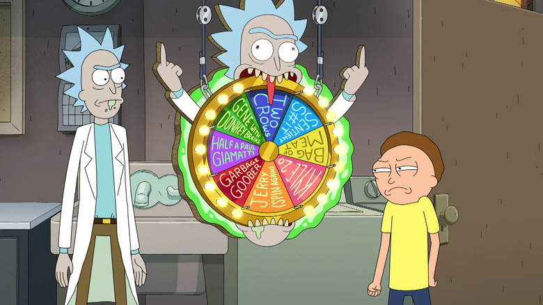 Rick and Morty spin wheel 