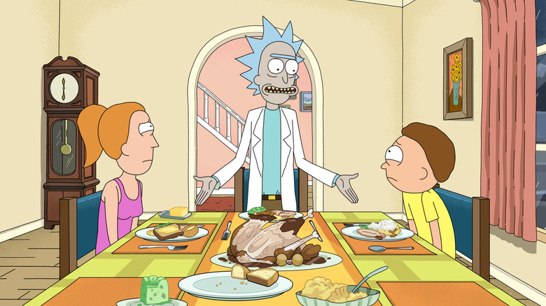 Rick and Morty Season 6 dinner