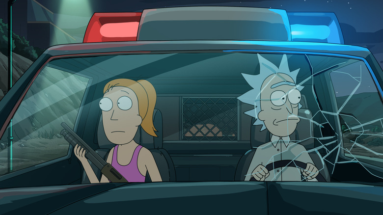 Rick and Morty Season 6 riding shotgun
