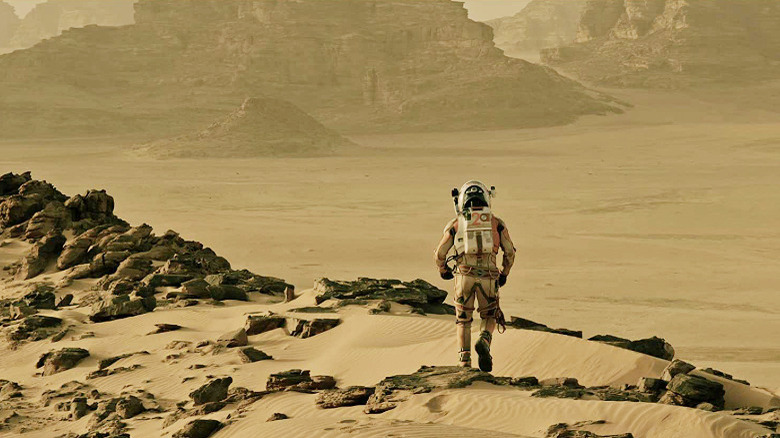 Mark Watney on Mars on The Martian