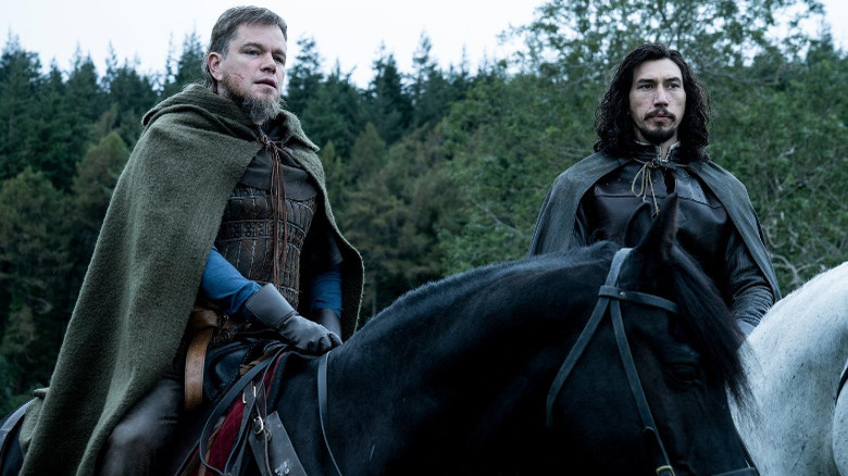 Matt Damon and Adam Driver in The Last Duel