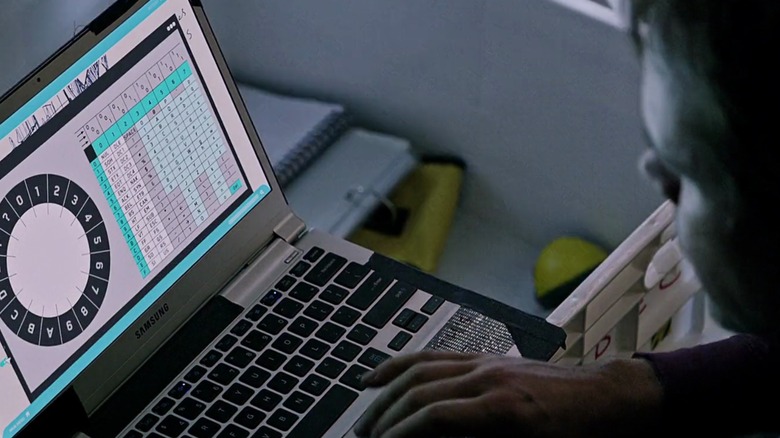 Watney figuring out ASCII codes in The Martian