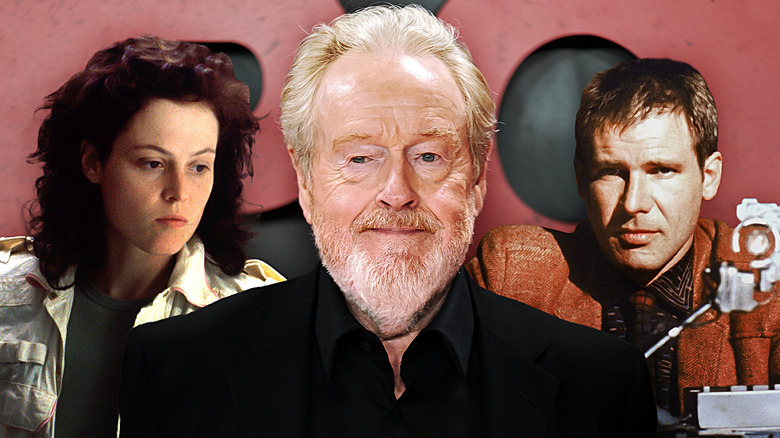 Ellen Ripley from Alien, director Ridley Scott, and Rick Deckard from Blade Runner