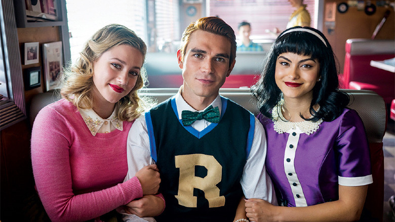 Betty, Archie, and Veronica in Riverdale episode 100