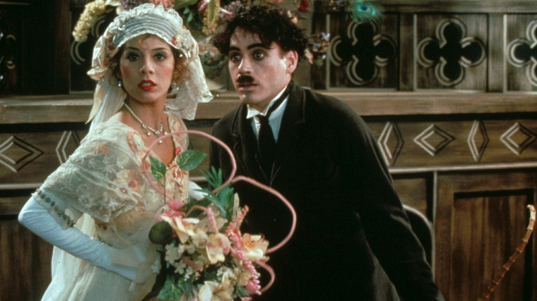 Marisa Tomei and Robert Downey Jr. in Chaplin