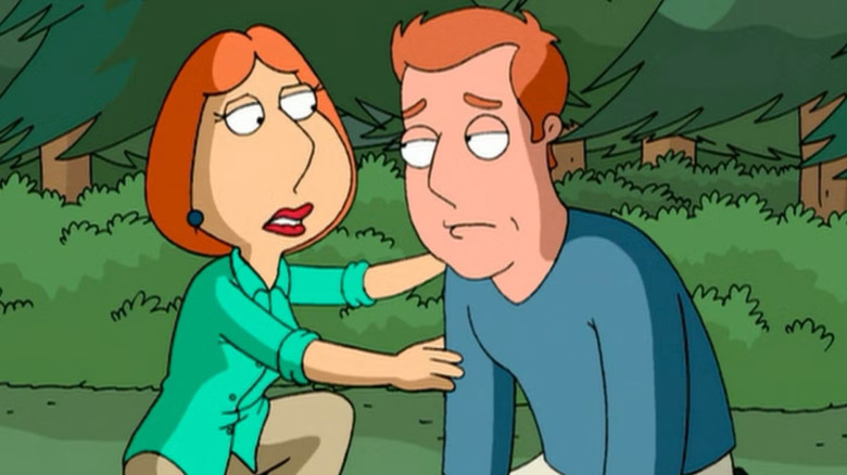 Lois consoles her brother Patrick in Family Guy