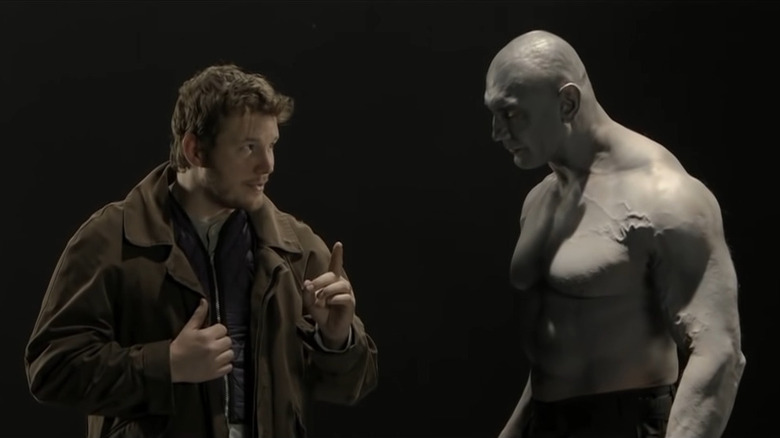 Chris Pratt and Dave Bautista's screen test for Guardians of the Galaxy