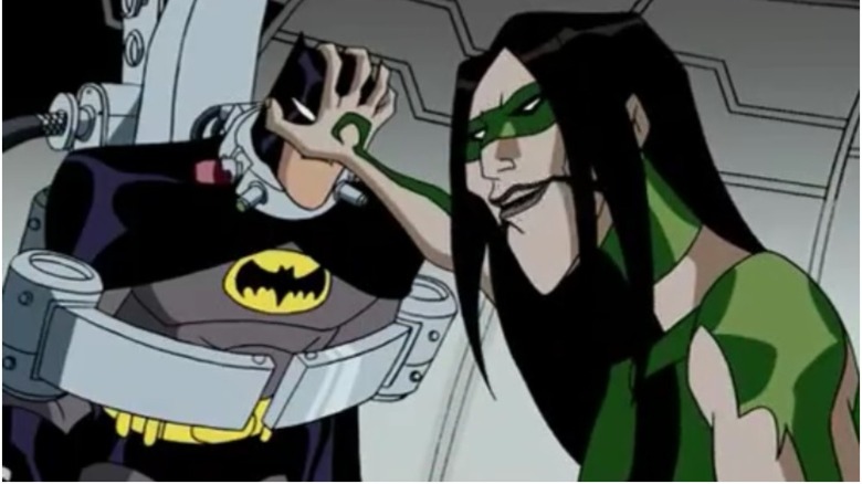 The Batman 2004 Riddler and Batman unmasking