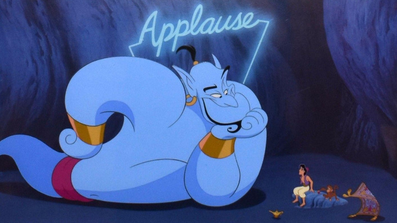 Robin Williams voices the Genie in Aladdin (1992) 