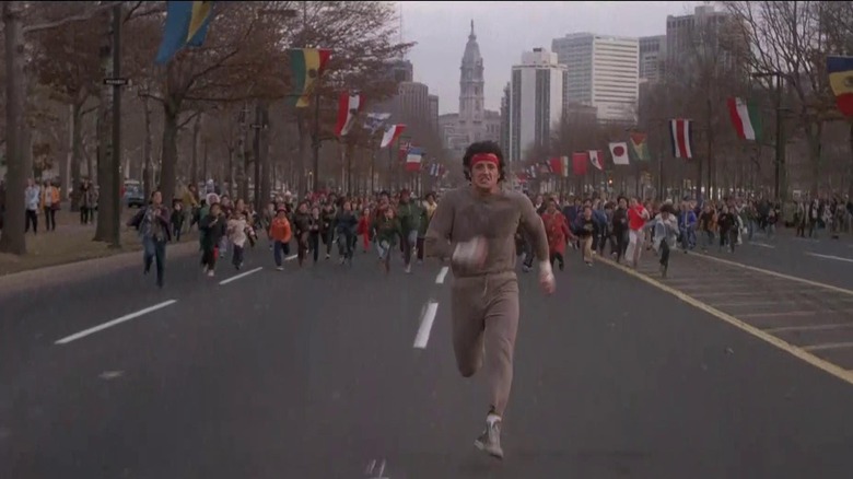 The training montage from Rocky II