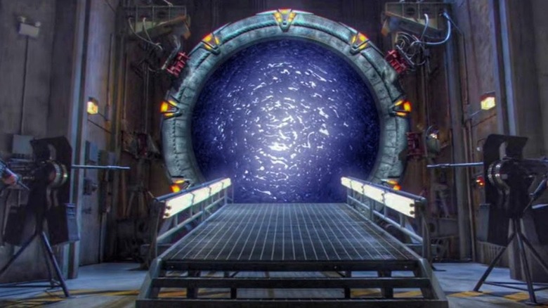 The Stargate from Stargate SG-1 opening up