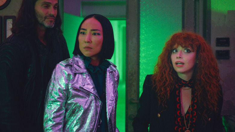 Kristof, Maxine, and Nadia in Russian Doll season 2