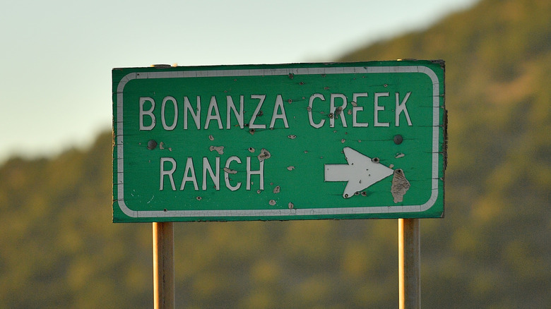 Bonanza Creek Ranch sign