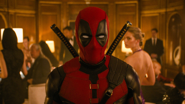 Ryan Reynolds as Deadpool walking through the casino in Madripoor in Deadpool & Wolverine