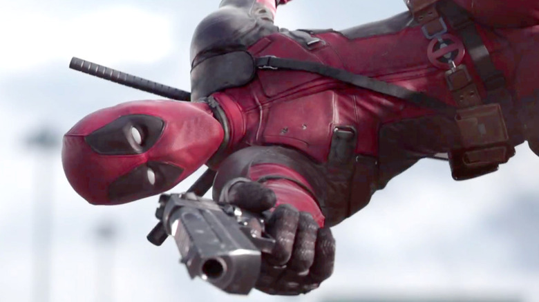 Deadpool voando