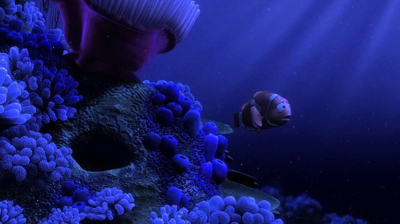 Marlin worried in the ocean in Finding Nemo