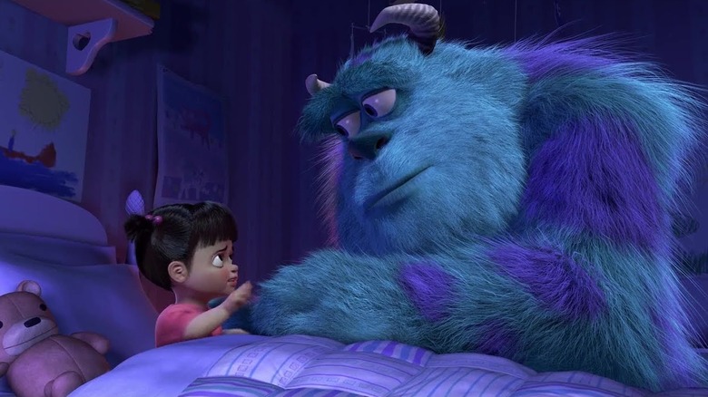 Boo and Sully in Monster's Inc. 