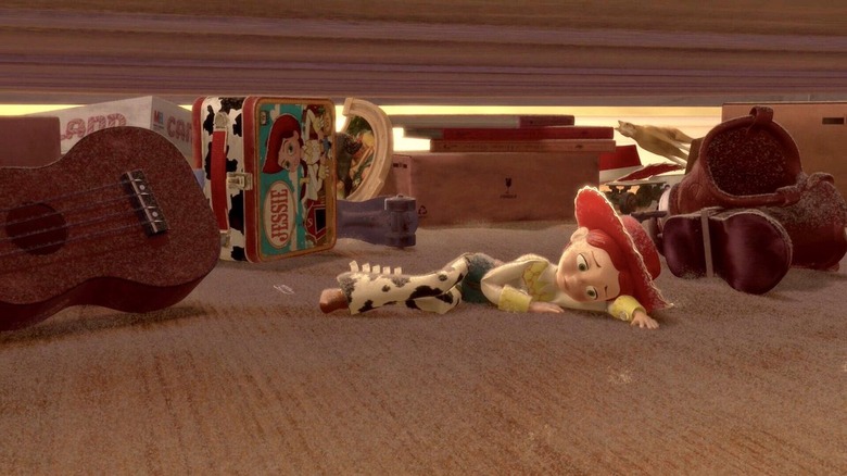 Jessie under the bed in Toy Story 2