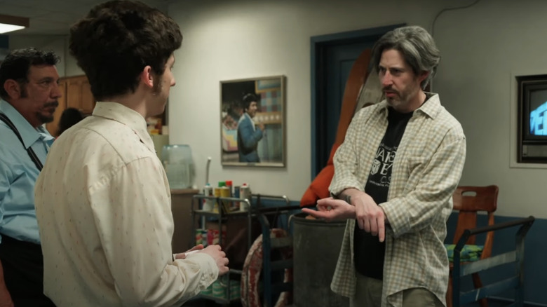 Jason Reitman directing Andrew Barth Feldman in Saturday Night