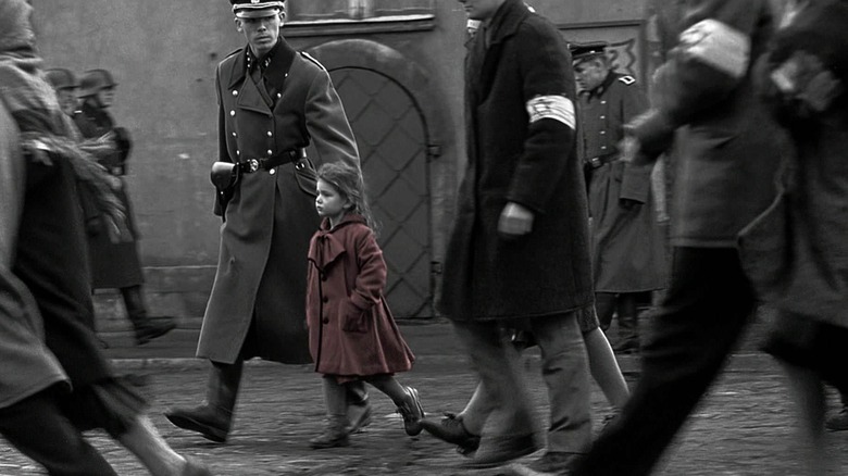 Litte Girl Red Coat Schindler's List