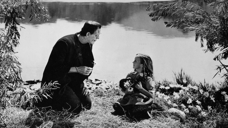 Frankenstein's Monster and Little Maria in Frankenstein