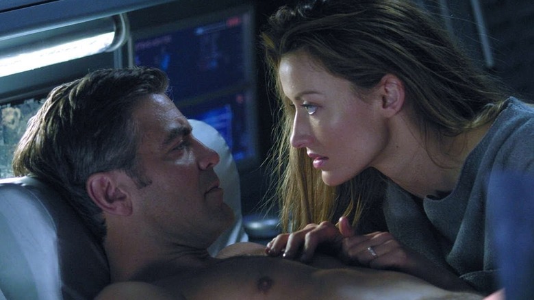 George Clooney and Natascha McElhone in Solaris