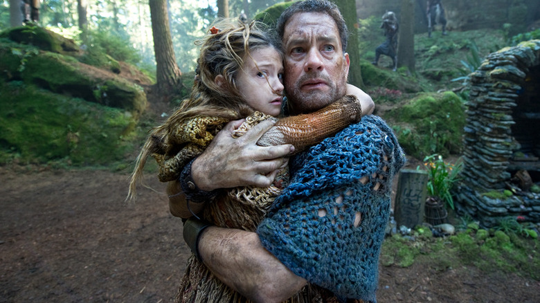 Tom Hanks protecting little girl