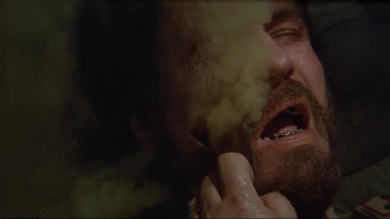 Jürgen Prochnow screaming as cheek rips open