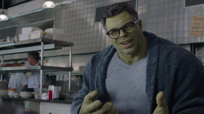 Professor Hulk in restauraunt