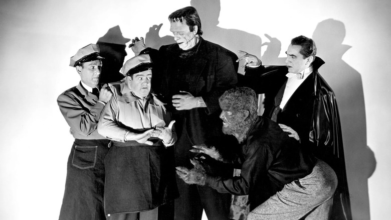 Abbott and Costello with the monsters