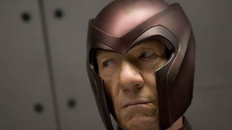 Elder Magneto in helmet