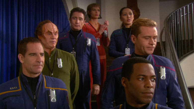 The cast of Star Trek: Enterprise in the series finale