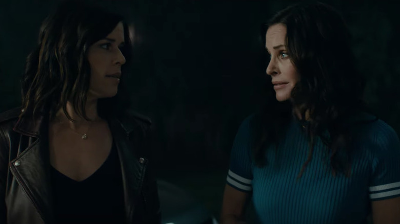 Neve Campbell and Courteney Cox in Scream (2022)