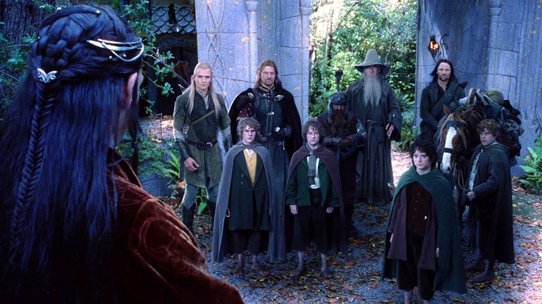 All nine members from The Fellowship of the Ring
